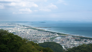 日本/神奈川/湘南の街並み街俯瞰(湘南平からの眺め)