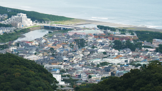 日本/神奈川/湘南の街並み街俯瞰(湘南平からの眺め)