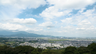 日本/神奈川/湘南の街並み街俯瞰(湘南平からの眺め)