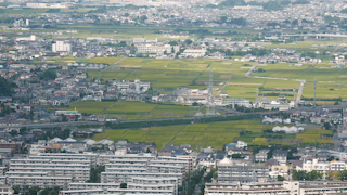 日本/神奈川/湘南の街並み街俯瞰(湘南平からの眺め)