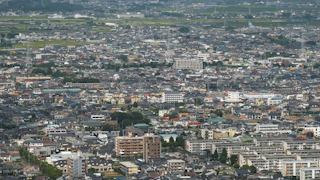 日本/神奈川/湘南の街並み街俯瞰(湘南平からの眺め)