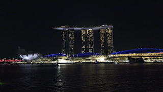 シンガポール/マリーナベイ・サンズの夜景